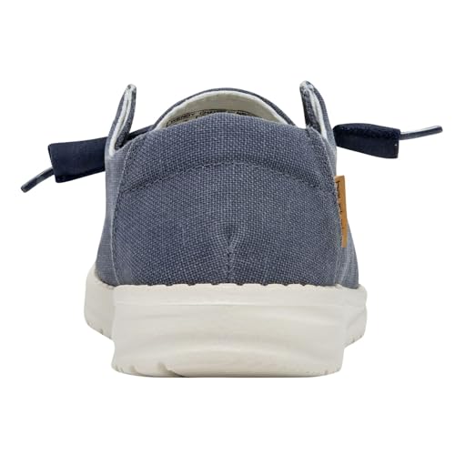 Hey Dude Women's Wendy Chambray Mushroom Size 8 | Women’s Shoes | Women’s Lace Up Loafers | Comfortable & Light-Weight