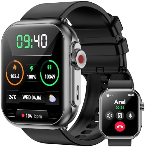 Smart Watches for Men Women with 100-Day Standby, Bluetooth Calls...