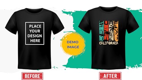 Image of Unisex Regular Fit Personalized T-Shirt, Customised Printed Photo Text, Round Neck, Half Sleeve for Men and Women
