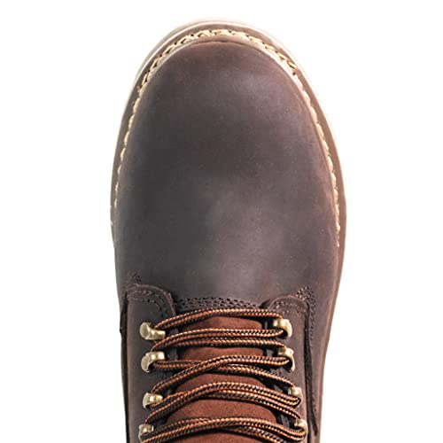Image of Men's 6 inch Steel Toe Industrial Work Boots Waterproof Crazy-Horse Slip Resistant