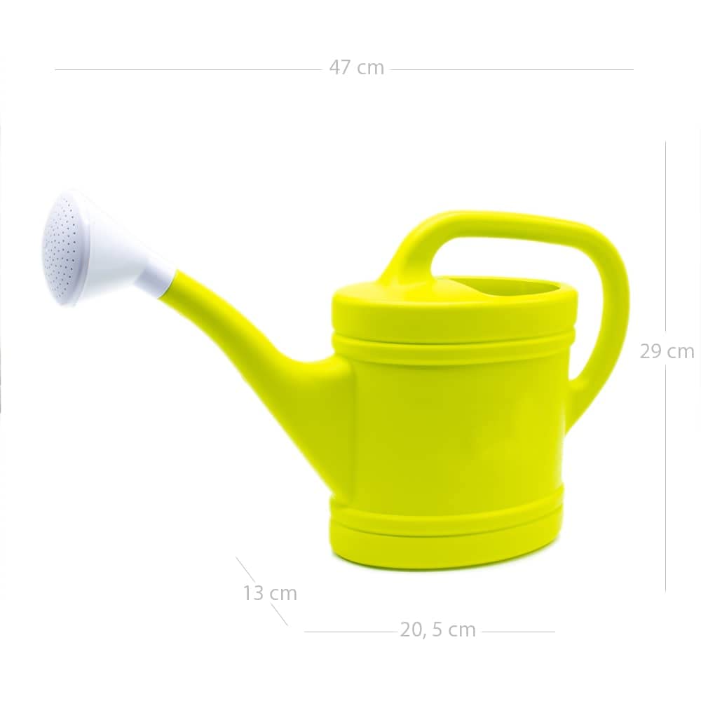 CABLEPELADO - Regadera de plastico 4 litros - Cabezal Efecto Lluvia - facil llenado- asa Transporte - Fabricado españa - Color Aleatorio