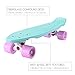 Mini Cruiser Skateboard for Kids, Beginners, and Adults - Lightweight and Portable 22 Inch Skateoard for Easy Riding - Supports Up to 300 lbs (Green)