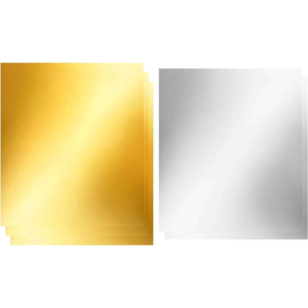 Ijsdnvjndx As Shown Double Sided,Foil Embossing Sheets-12X12 Inch 5-Piece Foil Embossing Tin Sheets, For Painting, Engraving, Mounting
