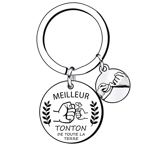 LKJHGF Cadeau annonce grossesse Tonton Meilleur Tonton Porte Clef Tu vas etre Tonton Décapsuleur Cadeau Anniversaire Homme Original Cadeaux de Noël Pour Tonton