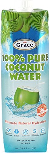Grace 100% Natural Coconut Water - Tetra Prisma 12 Pack / 1L #TOP27