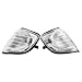 KACEPAR Front Corner Light Side Marker Light Cover Clear Lens, 1408260543 1408260643, 1992-1999 Compatible with Mercedes Benz S Class W140, Park Signal Corner Marker Light Lens Housing