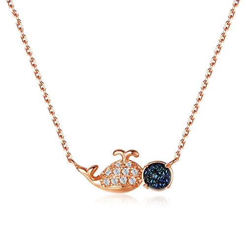 Collier argent femme avec pendentif beignet, chaîne clavicule pour le quotidien