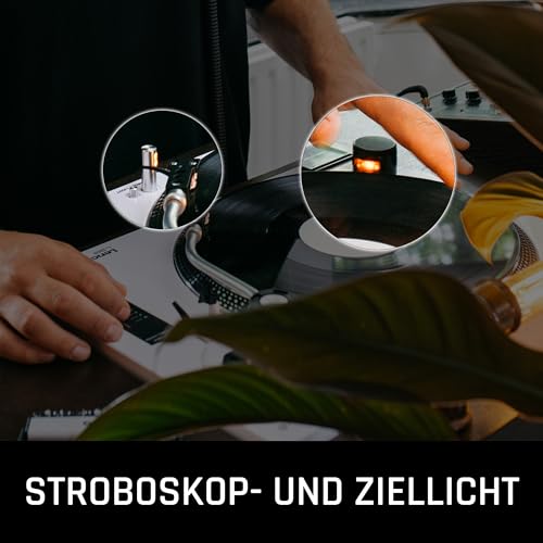 Lenco L-3810 Plattenspieler mit Direktantrieb für DJ und Hi-Fi