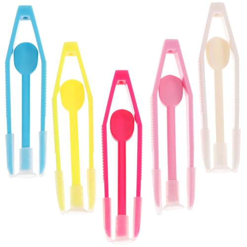 Veemoon 5ensembles Pinces à Lentilles De Contact Colorées Ventouse Et Pince Insert-retrait Pour Lentilles Souples Et Rigides Compactes Et Légères Pour Voyage Et Activités Extérieures