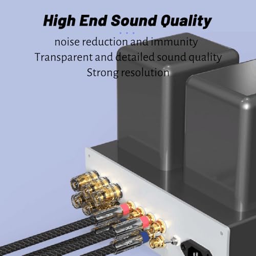 Conectores RCA macho de cobre Viborg para cable coaxial de audio analógico 4