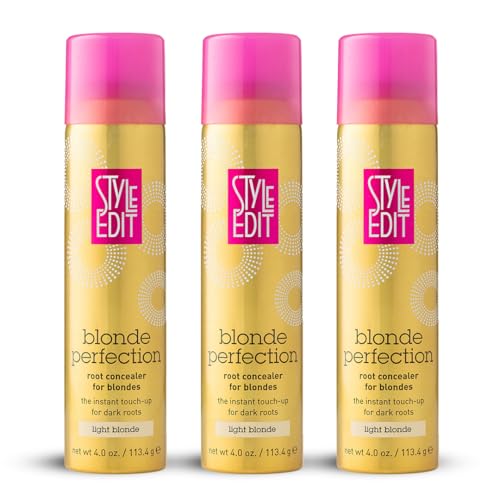 Image of Style Edit Root Touch Up Spray | Temporary Hair Color for Gray Roots and Thinning Hair | Salon-Quality, Transfer-Resistant Hair Concealer | Light Blonde, 4 oz