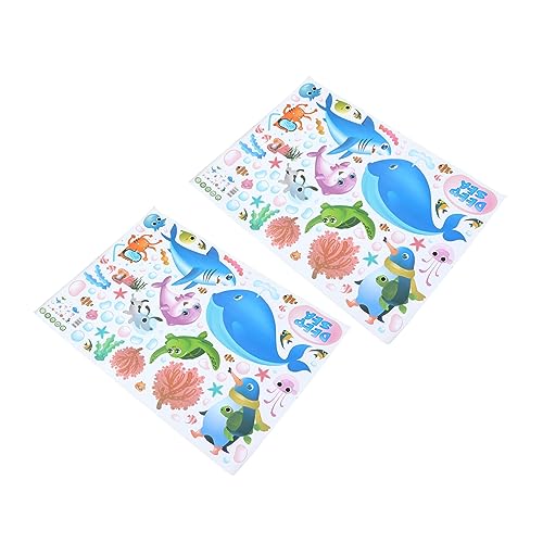 Lurrose 2 Piezas Pegatinas de Pared Agua para Decoración Infantil Impermeables y Extraíbles para Habitaciones Fotográficos