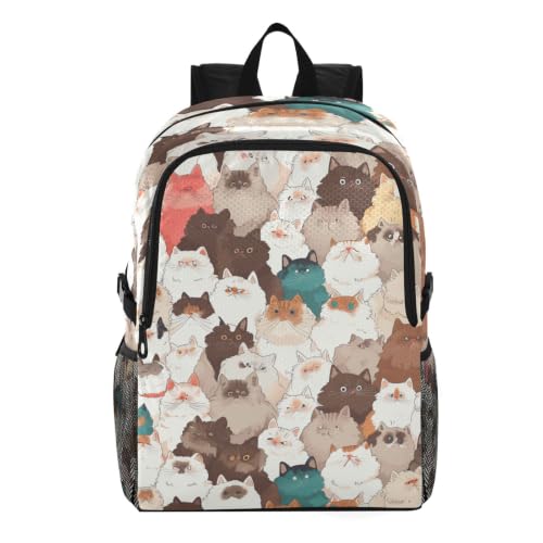 Sac à dos pliable chats mignons pour randonnée et balade en forêt