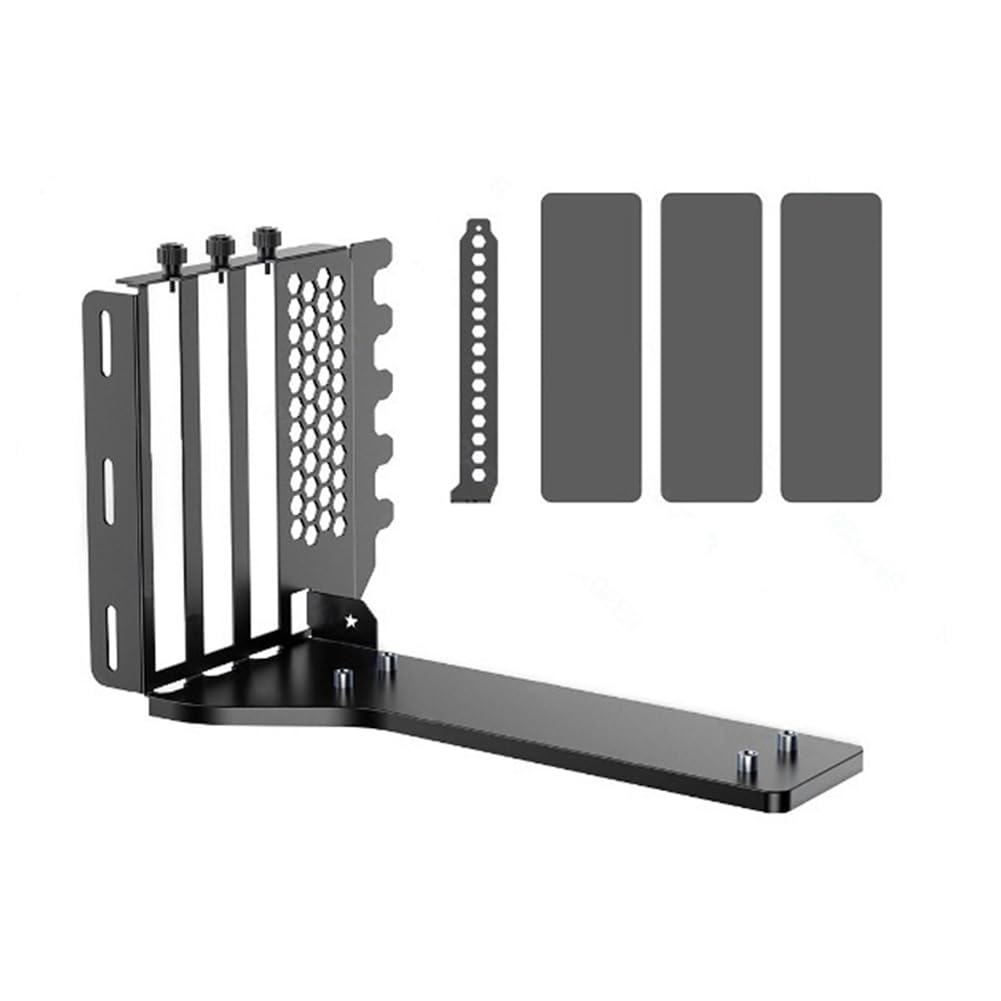 UDSKNV[KSL Vertical Mount Graphics Card Holder 90° Steering GPU Mounting Bracket Graphics Card Holder Graphics Card Bracket