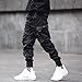 Ambcol Mens Joggers Pants Long Multi-Pockets Fashion Casual Active Outdoor Jogging Pant with Drawstring Black-11 Medium