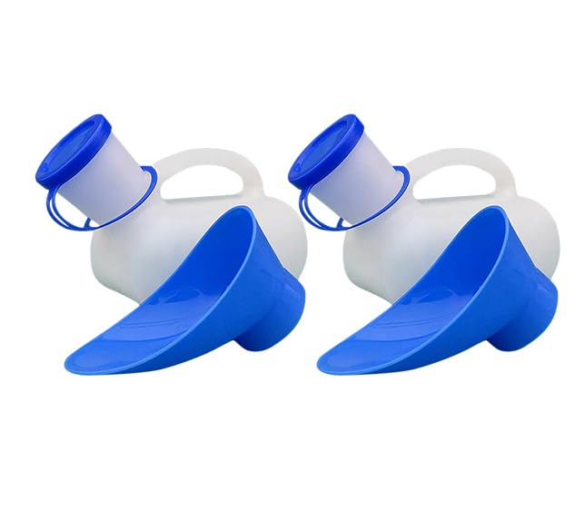 2Pack Unisex Urinal Portable Toilet Urinal for Men and Women Portable Pee Bottle Urinal Bottle for Car Travel Camping Outdoor