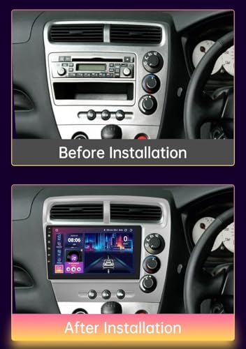 Radio 2 DIN para Honda Civic EP3 2000-2005 con Carplay y Android Auto 32GB 2
