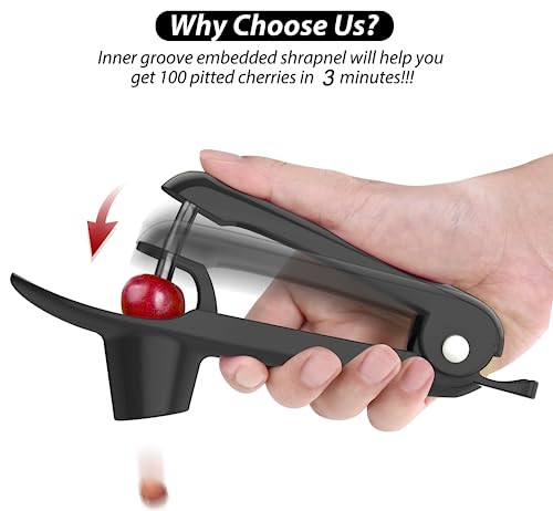 Cherry Pitter Tool -Petners Cherry Pitter Cherry Seeds Remover(Black) #TOP2