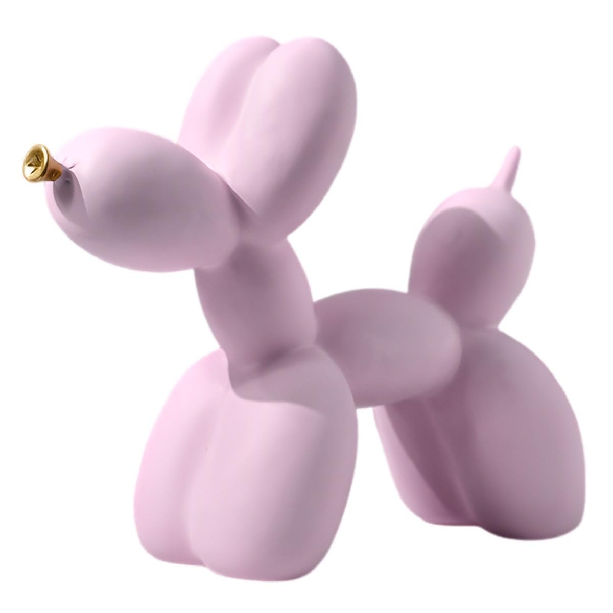 Creative Balloon Dog - Colorful Dog Statue, Resin Animal Sculptures, Bright Color Abstract Home Decor for Home, Office(Pink)