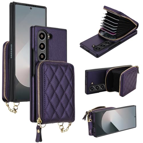 Étui portefeuille Samsung Galaxy Z Fold 5 5G avec porte-cartes magnétique