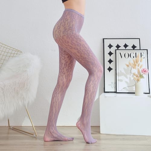 Image of Sahabowi Fishnet Pantyhose For Women Sheer High Waist Tights Control Top Mesh Stockings, Pantyhose12