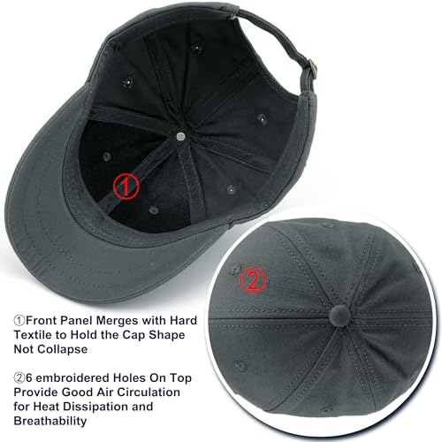 Gorra de béisbol con visera corta y diseño estructurado miniatura 4