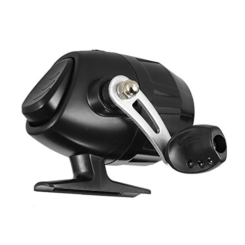 Festnight Fechado Pesca Reel Reel Fishing Spinning com linha de pesca (Black)