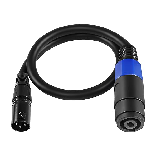 Cable Speakon a XLR de audio ideal para actuaciones de DJ y mesas de mezcla en eventos