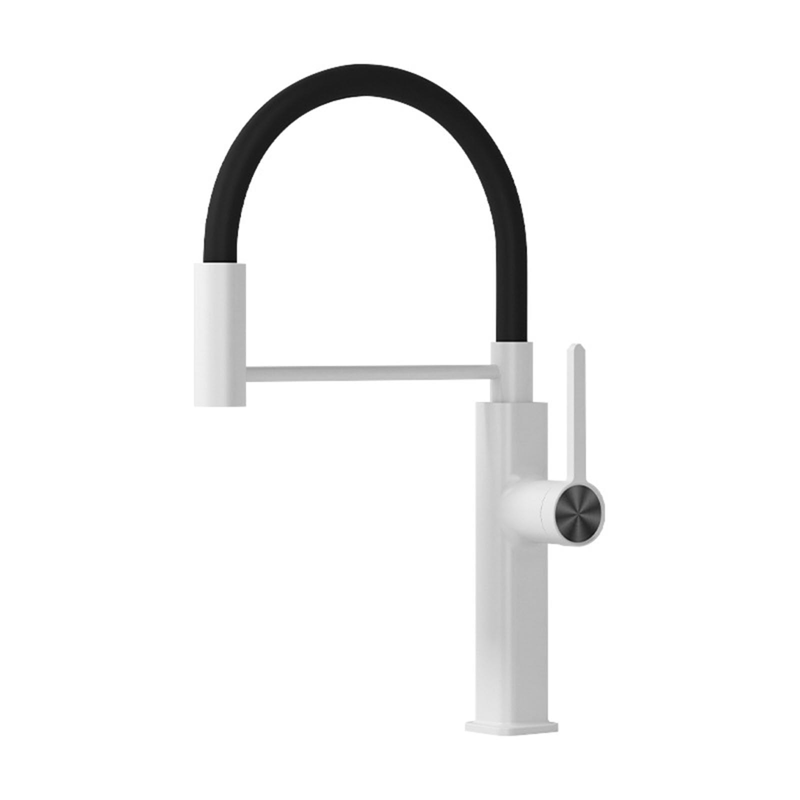 Flexible Kitchen Sink Mixer Tap Single Lever 2 Modes Taps with Pull Out Spray
