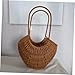 PRETYZOOM Rattan Flower Basket Versatile Woven Storage for Home Decor for Fruits Flowers and Decorative Handheld Basket for All Occasions