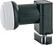 SCHWAIGER -289- Twin LNB | 2-Fach | digital (2 Teilnehmer) | für den Einsatz mit Satellitenschüssel | multifeed-tauglich mit Wetterschutz | anthrazit