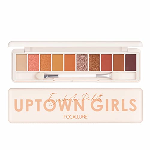 Focallure 10 Color Eyeshadow Palette, Highly Pigmented Eye Makeup Palette, Matte Shimmer Metallic Eye Shadow, Long Lasting Waterproof Makeup Pallet Cosmetics Gift, Sunflower At Sunset #TOP29