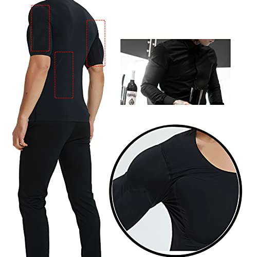 Adult Muscle Suit Fake Chest Ice Silk Enhancer Shaper Quick Drying Undershirt2