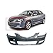 FitParts Compatible With Front Bumper Cover 2007-2009 Mazda 3 GS GX GT S i Sedan 07-09. New, Primed and Ready for Paint. With Fog Light Holes. MA1000215 BAN650031CBB 2008