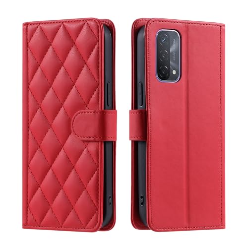 Coque en cuir PU souple Oppo A54 5G finition élégante flip folio premium