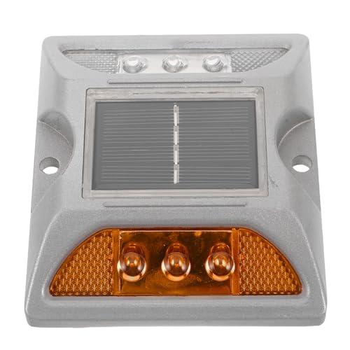 Balises solaires en aluminium 12x10,3 cm pour balisage de jardin