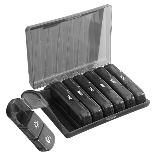 Dopsyesn Pastillero Semanal | Envase para Pastillas 3 Veces al Día - Dispensador De Suplementos Hermético Para Hogar Trabajo Hombres Mujeres Ancianos Niños Dopsyesn Pastillero Semanal | Envase para Pastillas 3 Veces al Día - Dispensador De Suplementos Hermético Para Hogar Trabajo Hombres Mujeres Ancianos Niños