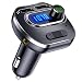 VicTsing (Upgraded Version) V4.1 Bluetooth FM Transmitter for Car, Wireless In-Car Bluetooth Adapter, Bluetooth Radio Transmitter Support Aux Input Output, TF Card and U-Disk, Hands-Free calls