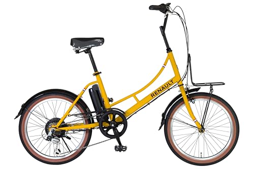 RENAULT Marseille 206E 電動アシスト自転車 20インチ シマノ6段変速搭載 アシスト4モード 走行距離38km 5.2Ahバッテリー シティタイプ ルノー マルセイユ 206E (オレンジ)