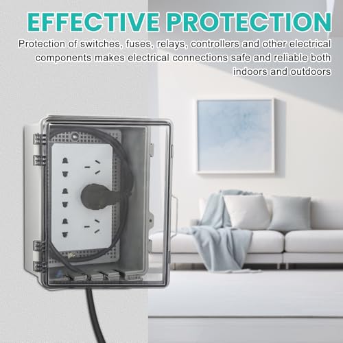 Boîte de jonction étanche IP65 transparente pour câblage extérieur sûr - 6
