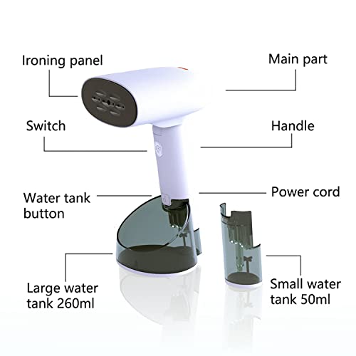 Bz Steamer For Clothes With 2 Water Tank, Us Handheld Steamer For Ironing And Steam- Garment Steamer - Wrinkle Remover - Clothes Steamer - Travel Steamer - Portable Steamer #TOP1