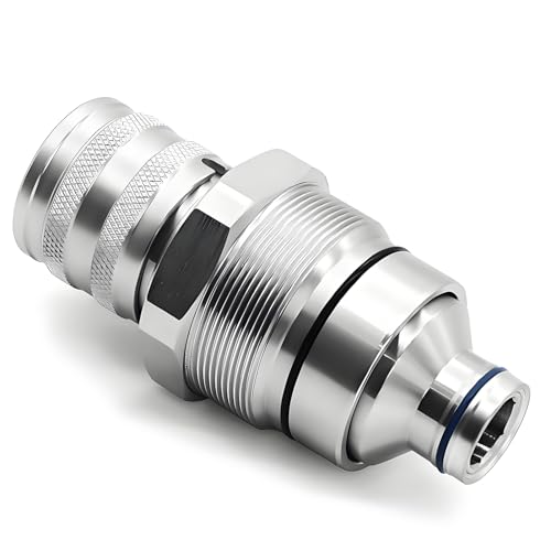 Image of AT406475 7246802 Hydraulic Female Flat Face Quick Coupler Compatible with Bobcat 753 763 773 863 864 883 A770 Johnn Deeree 318E 319E 320E, 7249643 47396761 V1311-77150 373-6968