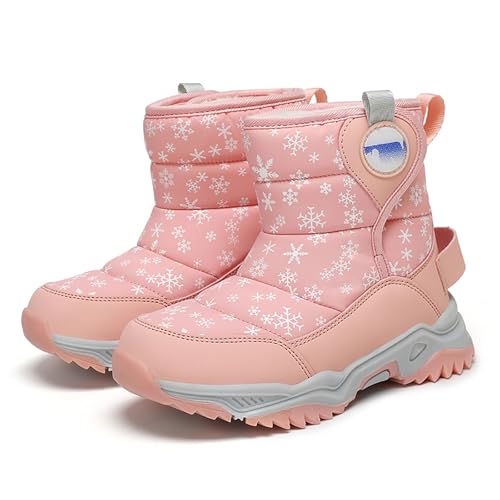 IWIHMIV Snow Boots for Toddlers Snow Shoes Kids Winter Shoes Boys Girls Snow Boots Outdoor Warm Non-Slip Winter Shoes3