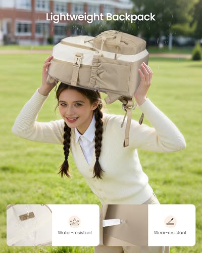 LOVEVOOK School Backpack for Teen Girls,Lightweight 15.6"Student Laptop Bag - image 6