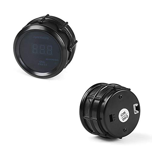 Dyno Racing2 52MM Oil Pressure Gauge Digital 0-150PSI Oil Press Gauge Blue led with Sensor Car Meter - Image 4