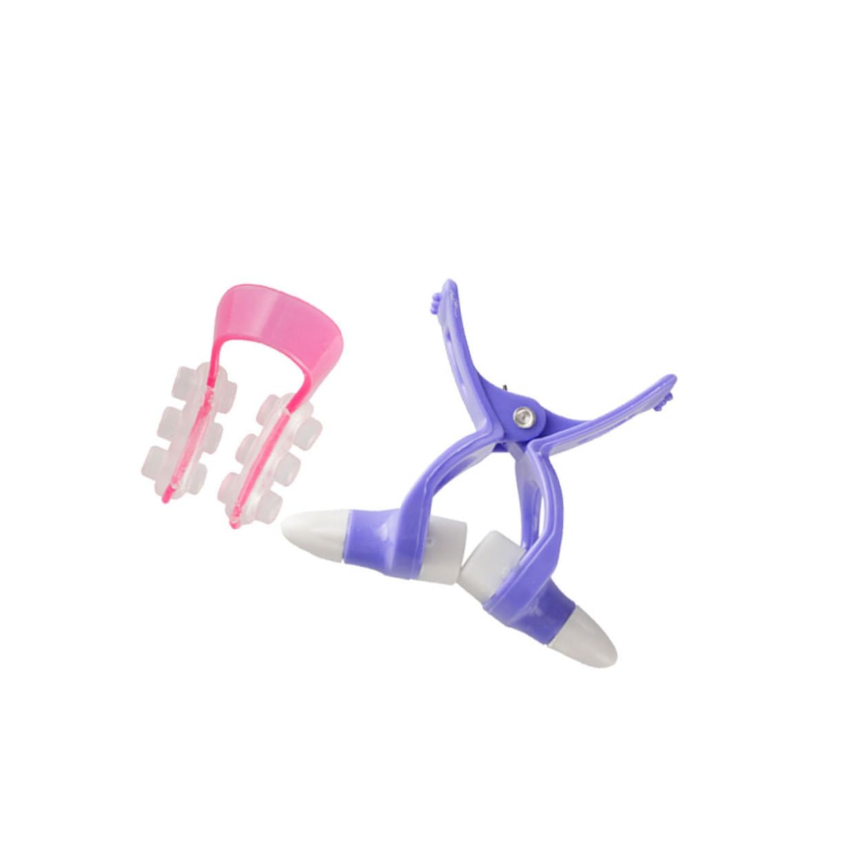 Outanaya 2Pcs Silicone Nose Pad Beauty Nose Clip for Women Nose Corrector Lifter Device