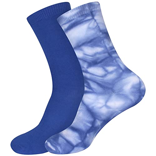 Image of BambooMN Women's Bamboo Athletic Tie Dye Crew Socks