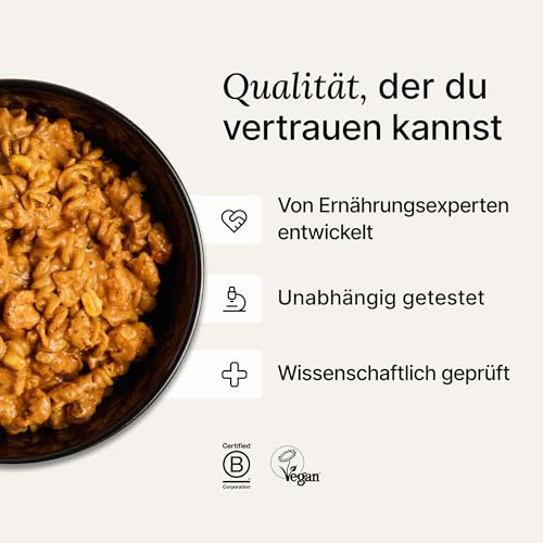 Huel Hot & Savoury – Cajun Pasta (7 Portionen), Vegane Protein-Mahlzeit mit 25 g Eiweiß, 26 Vitamine & Mineralstoffe, Pflanzliches Fertiggericht, Ausgewogen & Nährstoffreich