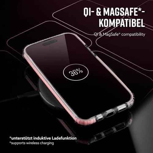 Coque silicone iPhone 16 ONEFLOW évite rayures écran et objectifs avec protection 3D rose