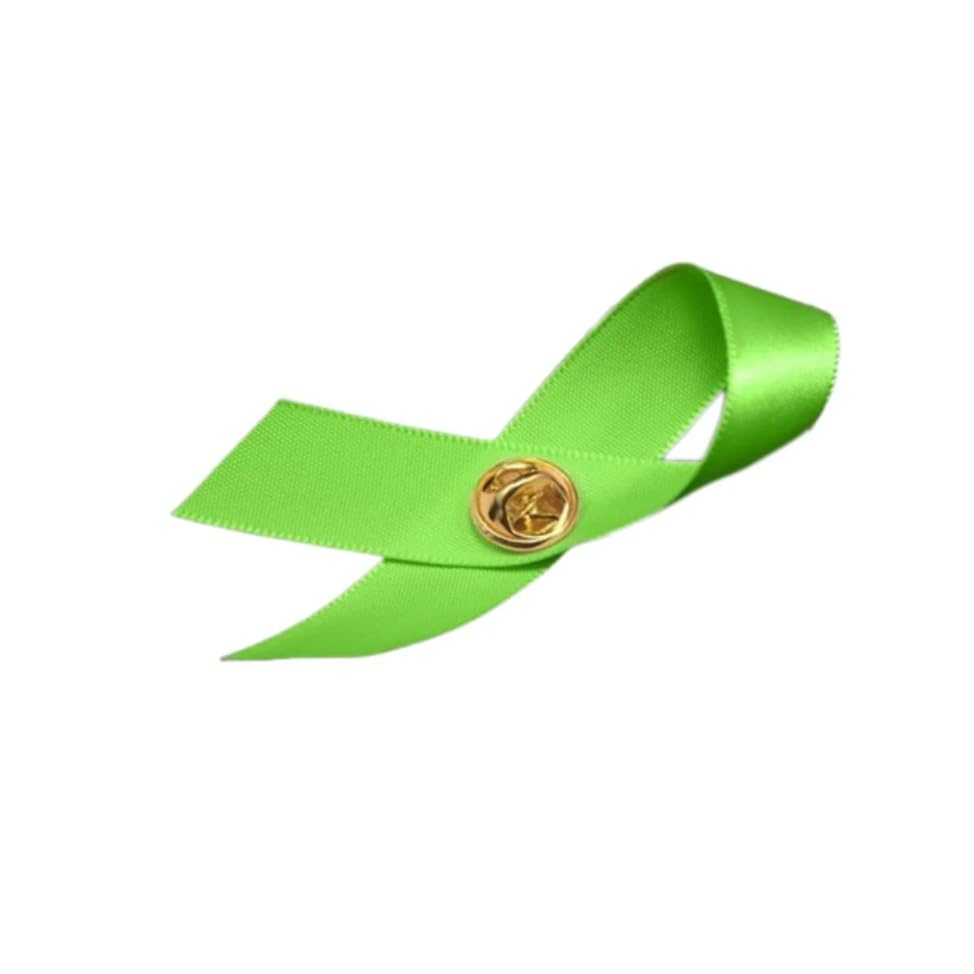 Image of 1 /2 /5 /10 /25 /50 /100pcs Satin Awareness Ribbon Pins (Pick your color), for Cancer & Disease Awareness, Bulk Quantities for Fundraising, Events, Gift Giving